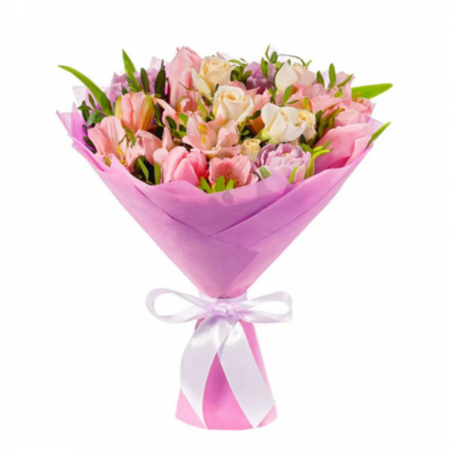 Букет цветов "Французский поцелуй" Букет цветов "Французский поцелуй"